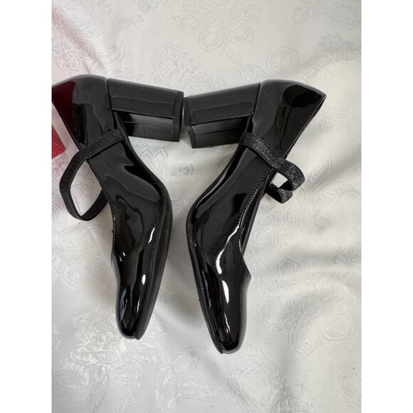 Kelly & Katie Chesela Black Patent Leather Mary Jane Pump Heels Shoes 6.5 NEW - Picture 8 of 11